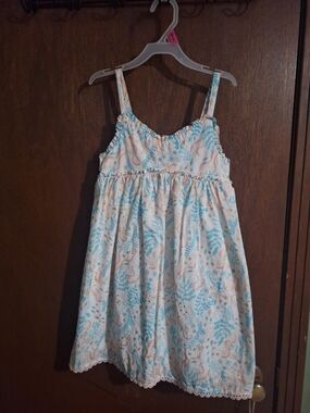 Light Blue & Peach Floral Sundress